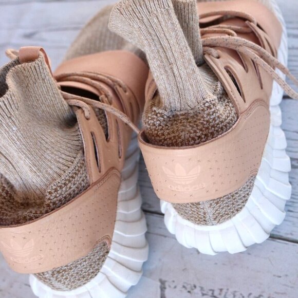 Adidas Tubular Doom Primeknit Mens Sneakers Pale Nude BB2390 main image 14